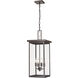 Barkeley 4 Light 11 inch Powder Coated Bronze Outdoor Hanging Lantern